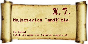 Majszterics Tanázia névjegykártya